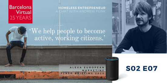 "We help people to become active, working citizens." · Andrew Funk. founder of Homeless Entrepreneur