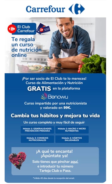 CARREFOUR | Customer Loyalty e-Mailing based on Relevance derived from the consumer's' purchase history