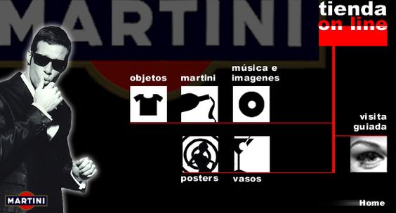 The pioneering (and award-winning) e-Commerce Store for the Martini Man, developed by Barcelona Virtual in 1999.