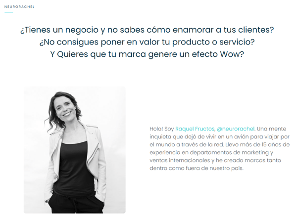 Raquel Fructos, founder of the European Neuromarketing agency, The Smart Bubble