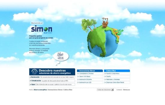 [2009] Simon Blue Planet - Barcelona Virtual ha creado el nuevo microsite medioambiental Simon Blue Planet